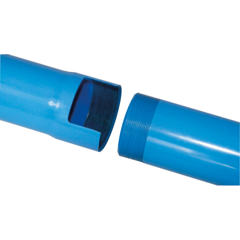 Tube PVC 51 X 60 à visser PLEIN (1 mètre)