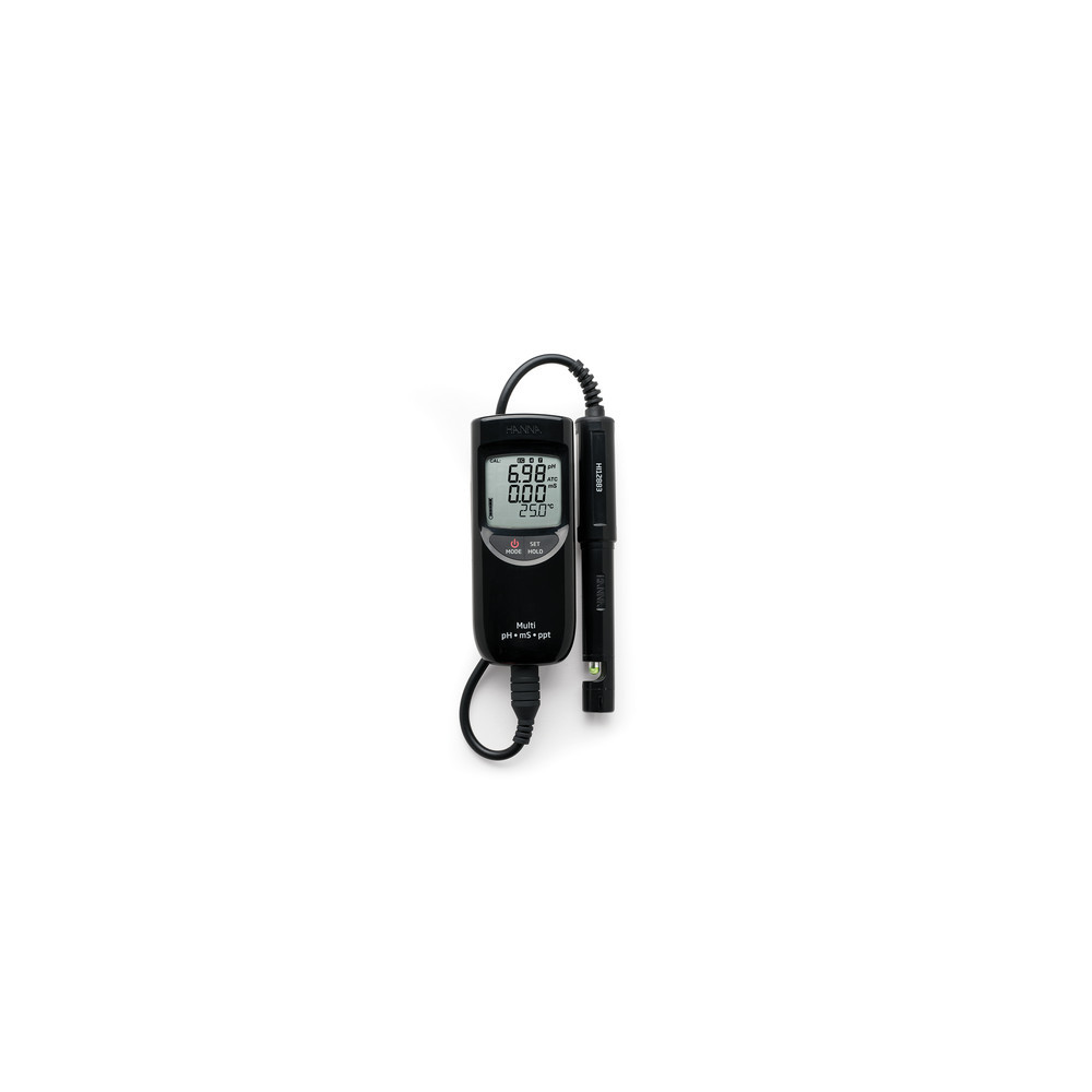 Multiparamètre portatif avec sonde pH/EC/TDS/°C - HI991301