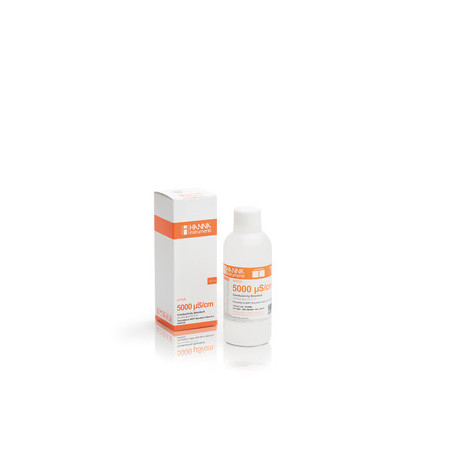 Solution d'étalonnage conductivité 5,00 mS/cm - Flacon 250 ml Solution d'étalonnage conductivité 5,00 mS/cm - Flacon 250 ml