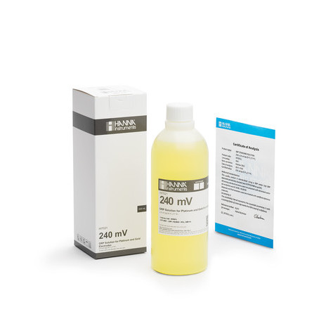 Solution de test rédox 240mV - Flacon 500 ml Solution de test rédox 240mV - Flacon 500 ml