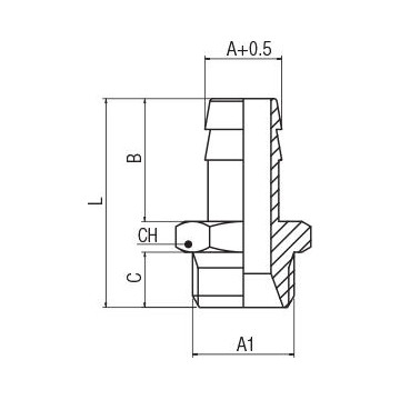 Douille annelée Douille annelée