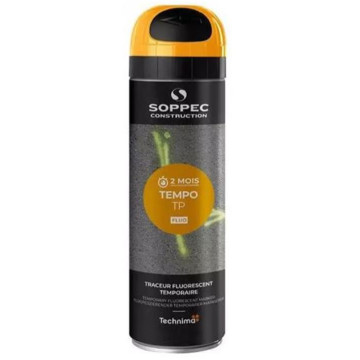 Peinture bombe de marquage temporaire - orange