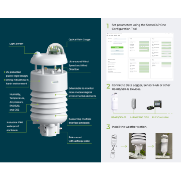 Capteur météo compact S1000 (10 en 1)