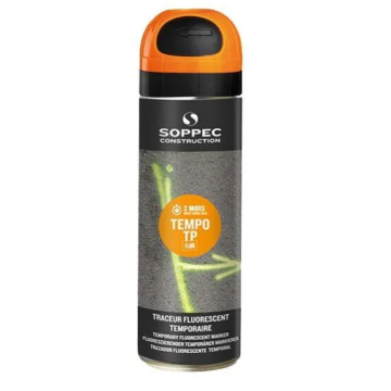 Peinture bombe de marquage temporaire - orange