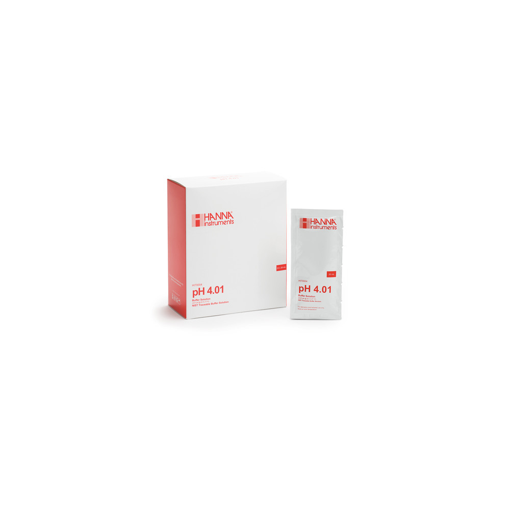 Solution tampon pH 4 - 25 sachets