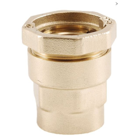 Raccord droit laiton à compression femelle - Ø32 - 1"