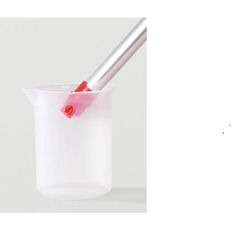 Bécher oscillant pour canne de prélèvement