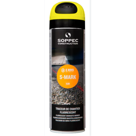 Traceur de chantier fluorescent - jaune