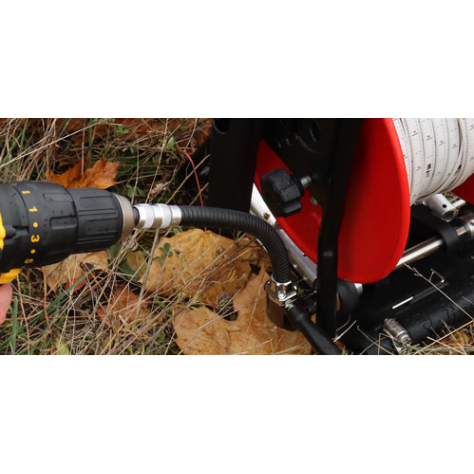 Adaptateur de perceuse flexible pour Enrouleur Électrique