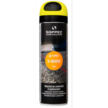 Traceur de chantier fluorescent - jaune