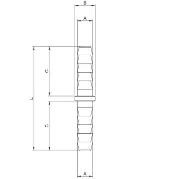 Douille annelée de jonction