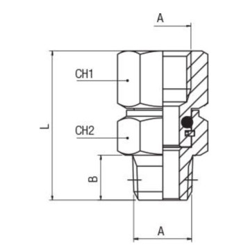 Mamelon orientable conique - 1/4"