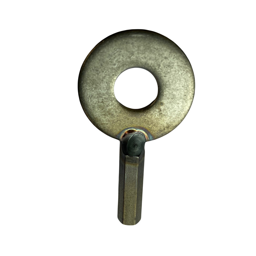 Clé pour bouche d'accès PEHD bleue