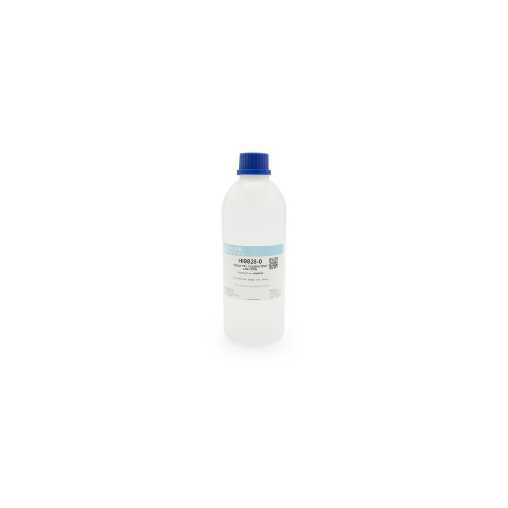 Solution d'étalonnage rapide pour pH, EC et OD - Flacon 500 ml