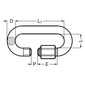 Maillon rapide - Ø 4 mm