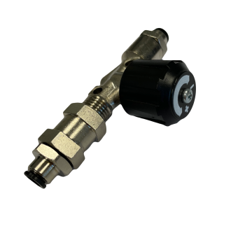 Vanne Ø12 x Ø12 à pointeau pour régulation du débit