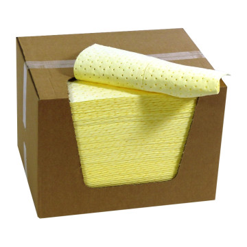 Feuilles absorbantes pour produits chimiques et tous liquides