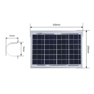Panneau solaire PV-12W étanche