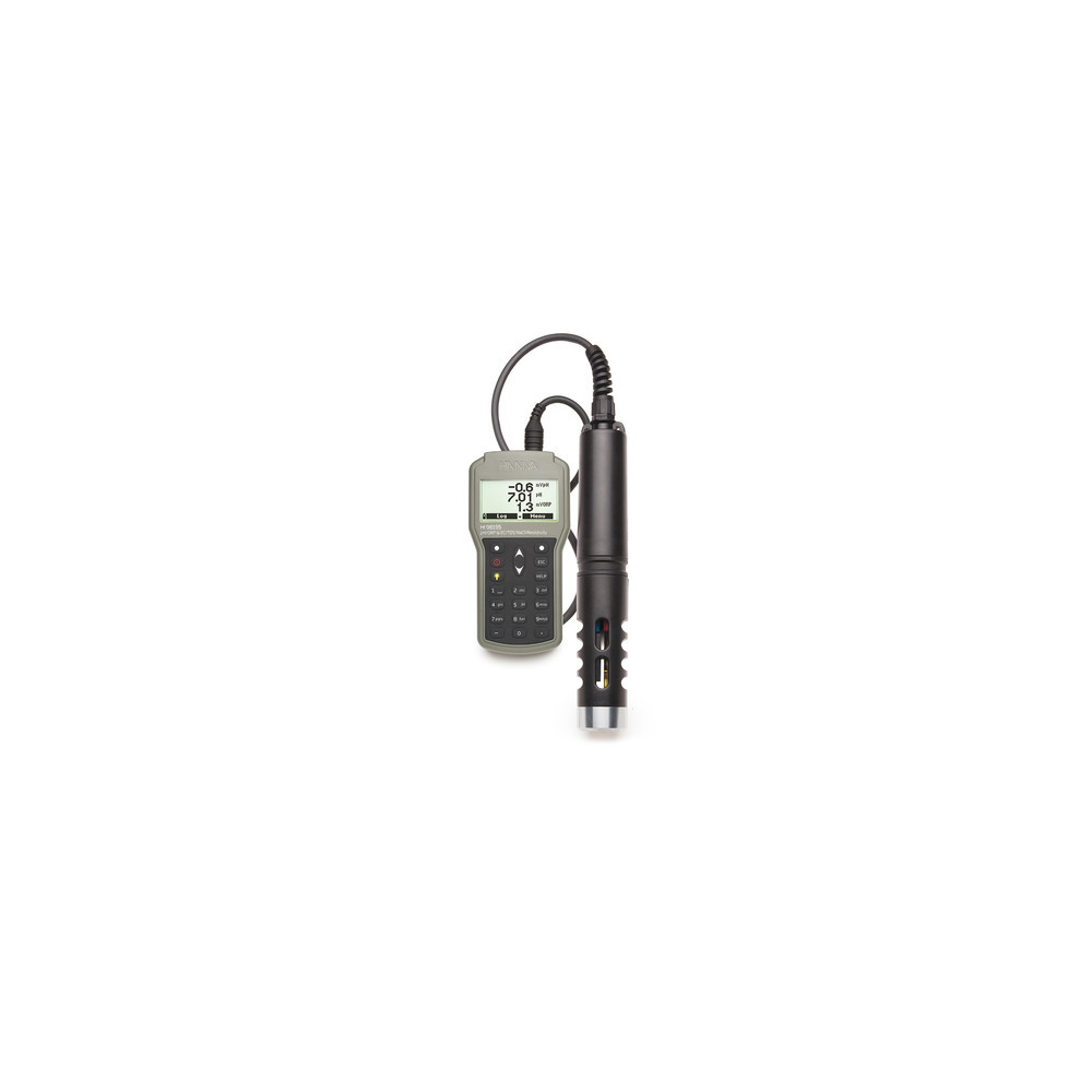 Multiparamètre portatif avec sonde pH/t°/Rédox/ EC - HI98195