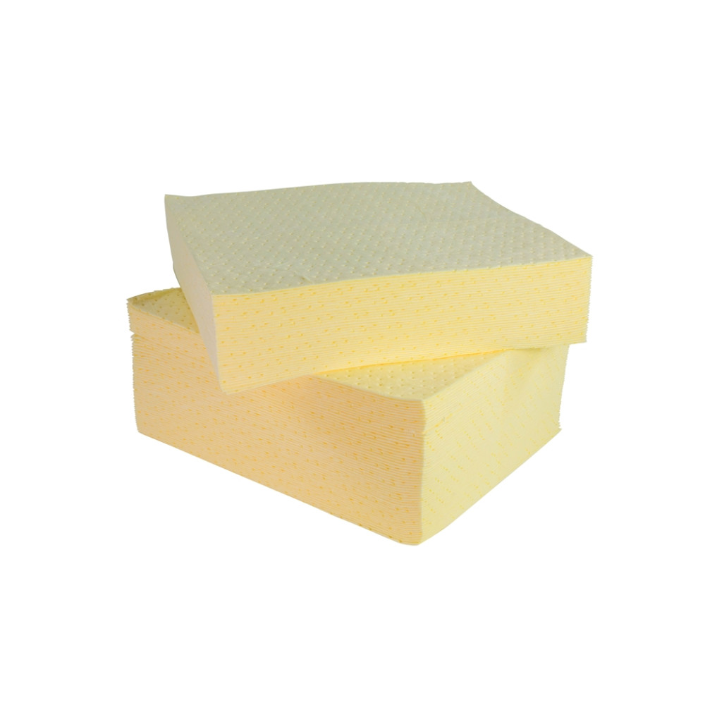 Feuilles absorbantes pour produits chimiques et tous liquides