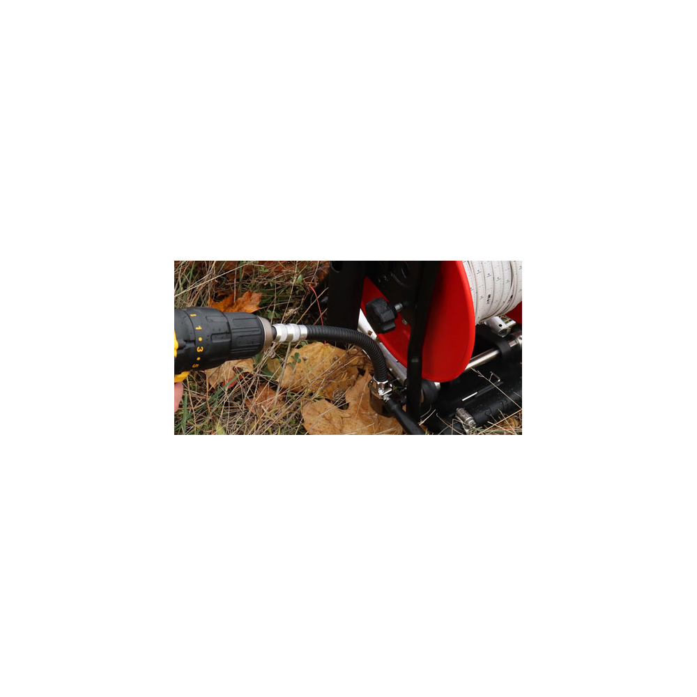 Adaptateur de perceuse flexible pour Enrouleur Électrique
