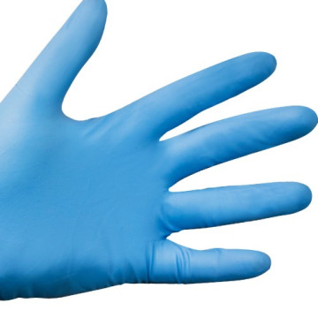 Gants jetables en nitrile sans poudre - manche longue