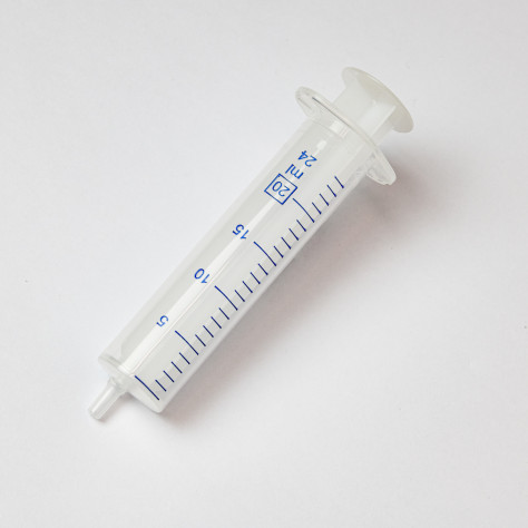 Seringue jetable plastique - 20 mL