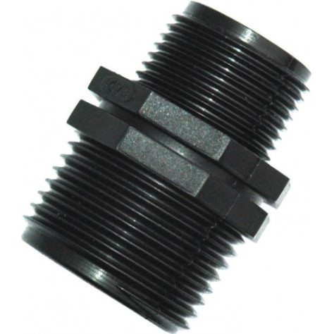 Réduction polypropylène M/M - 3/4" x 1/2"