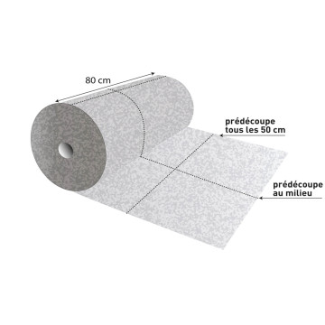 Rouleau absorbant pour hydrocarbures
