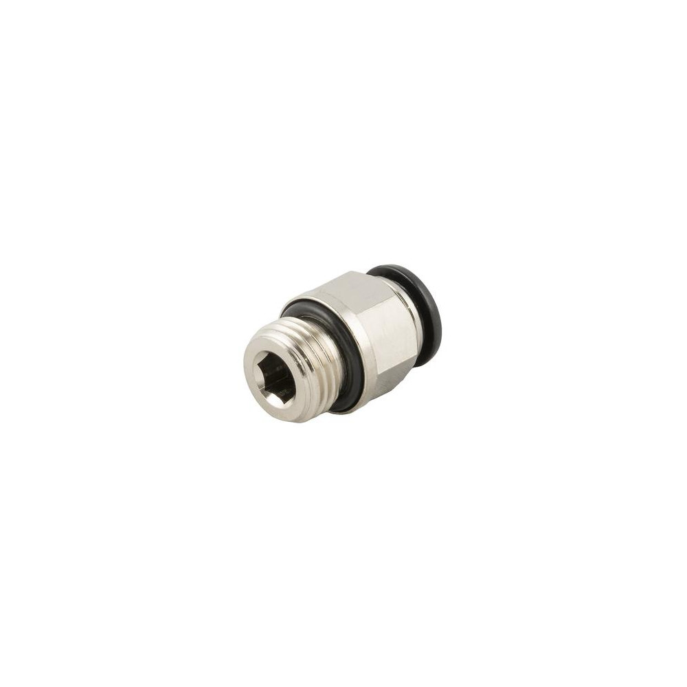 Raccord instantané pneumatique droit mâle cylindrique Ø4 à Ø16 mm