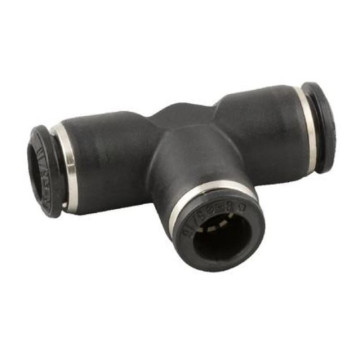 Raccord instantané en T Ø6 à Ø12 mm pour tuyau rigide