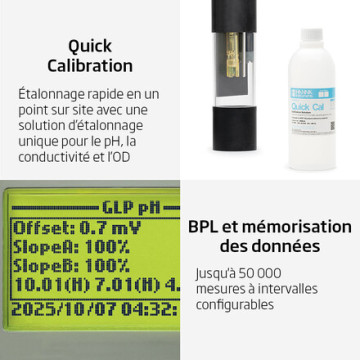 Sonde multiparamètre autonome avec GPS intégré HI98394