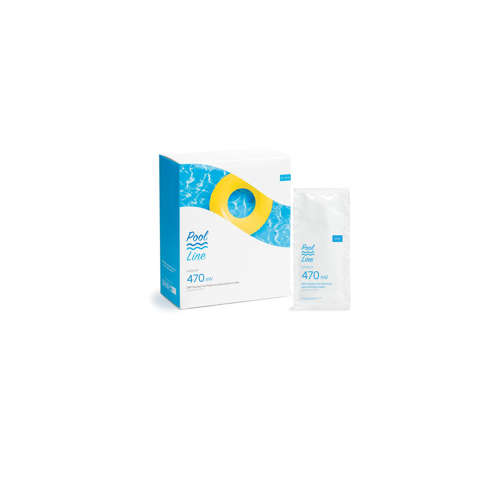 Solution de test rédox 470 mV - 25 sachets