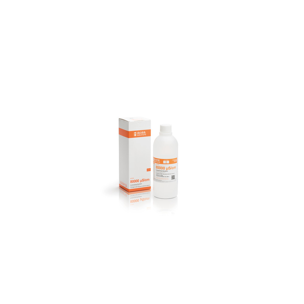 Solution d'étalonnage conductivité 80,00 mS/cm - Flacon 500 ml