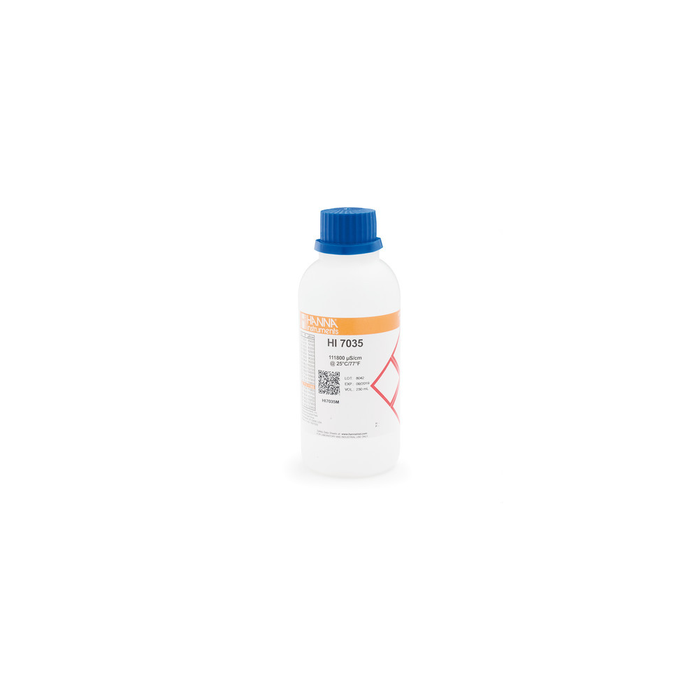 Solution d'étalonnage conductivité à 111,8 mS/cm - Flacon 250 ml