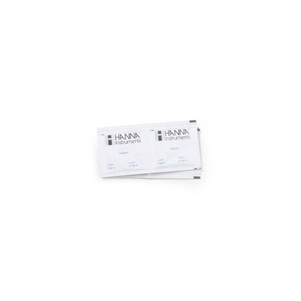 Réactifs pour photomètres, chlore total gamme étroite (100 tests)