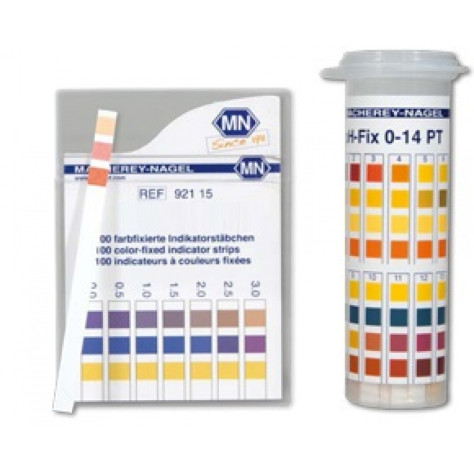 Papier indicateur pH 0 à 14 - 100 bandelettes