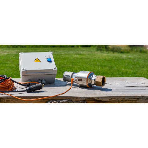 Alimentation 220/24V pour débitmètre IFM + asservissement préleveur autonome
