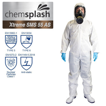Combinaison de protection jetable antistatique Xtreme SMS 55 - Type 5/6