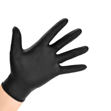 Gants nitrile jetables noirs industriels renforcés - Engi-Black