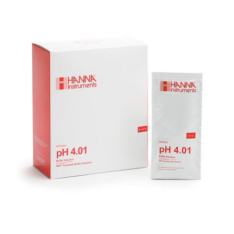 Solution tampon pH 4 - 25 sachets