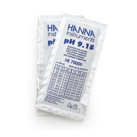 Solution tampon pH 9 - 25 sachets