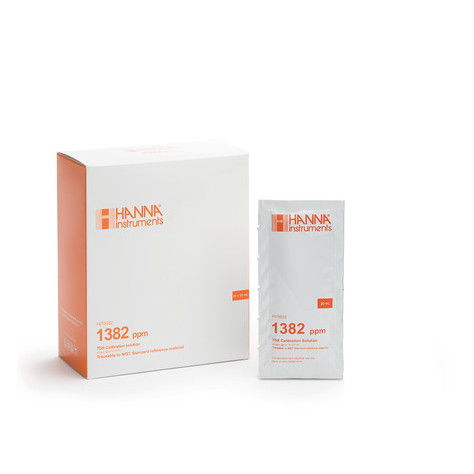 Solution tampon TDS à 1382 mg/l - 25 sachets