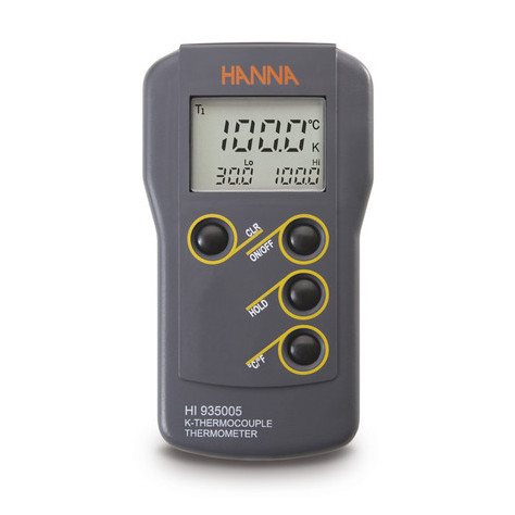 Thermomètre compact étanche à thermocouple type K