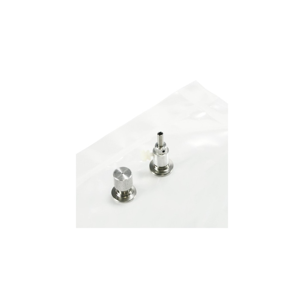 Sacs TEDLAR® - 1 litre - raccord Inox + embout Septa - Lot de 10