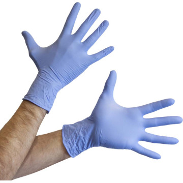 Gants nitrile jetables polyvalents – grade médical et contact alimentaire