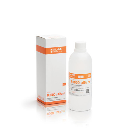 Solution d'étalonnage conductivité 80,00 mS/cm - Flacon 500 ml Solution d'étalonnage conductivité 80,00 mS/cm - Flacon 500 ml