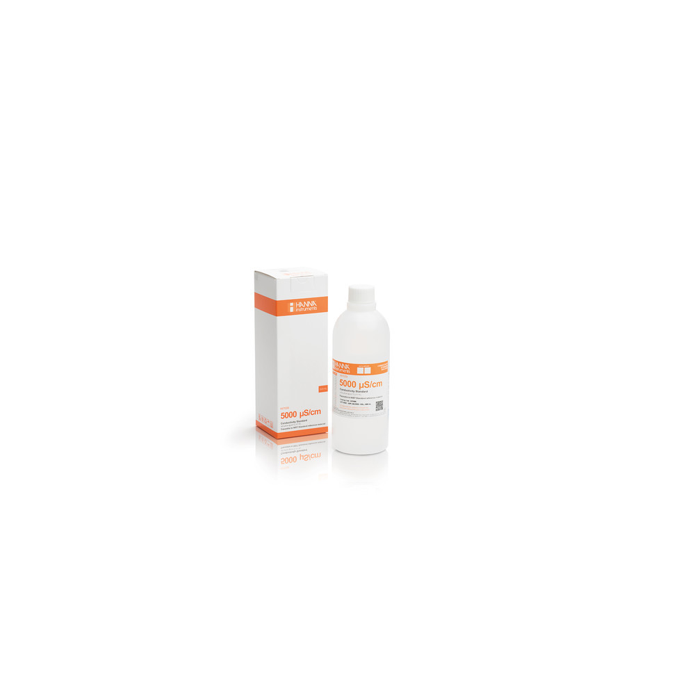 Solution d'étalonnage conductivité 5,00 mS/cm - Flacon 500 ml