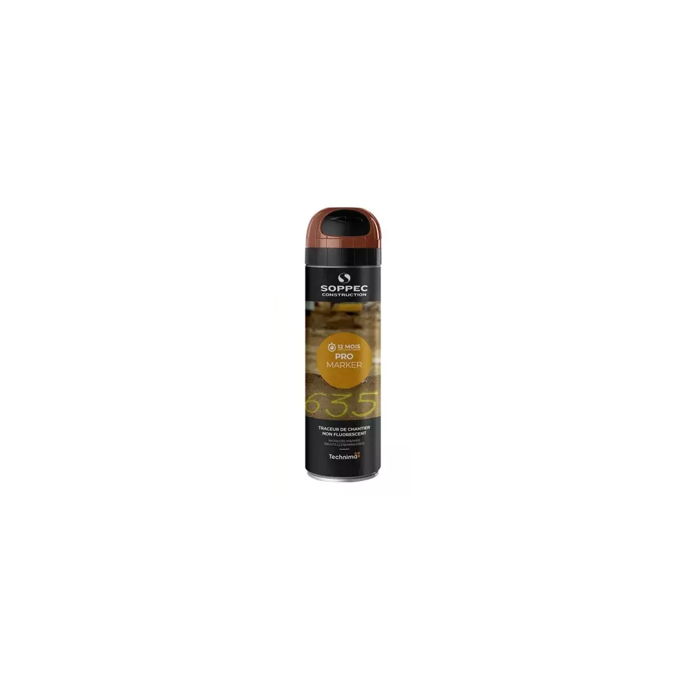 Bombe de peinture de chantier (marron)