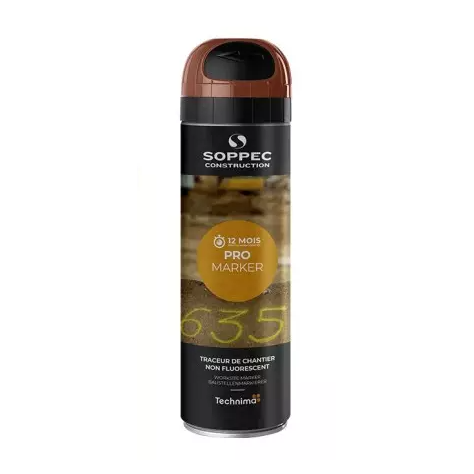 Bombe de peinture de chantier (marron) Bombe de peinture de chantier (marron)